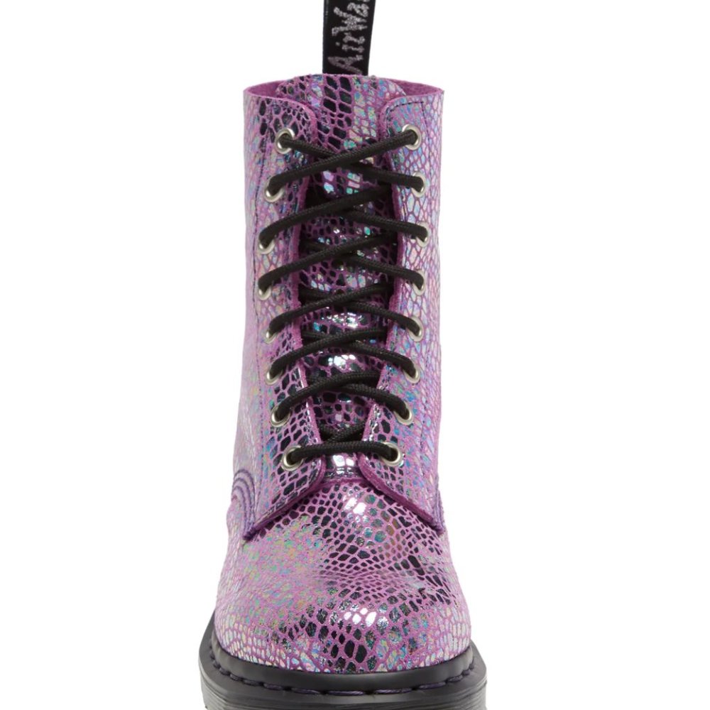 Dr. Martens Metalli Purple 1460 Pascal Boot
